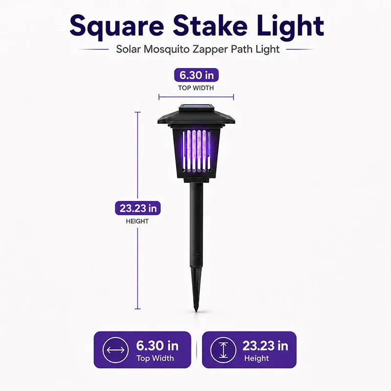 🔥Last Day 50% OFF ✨Solar Mosquito Zapper Light | 0 Electricity Bill | Pets & Kids Safe