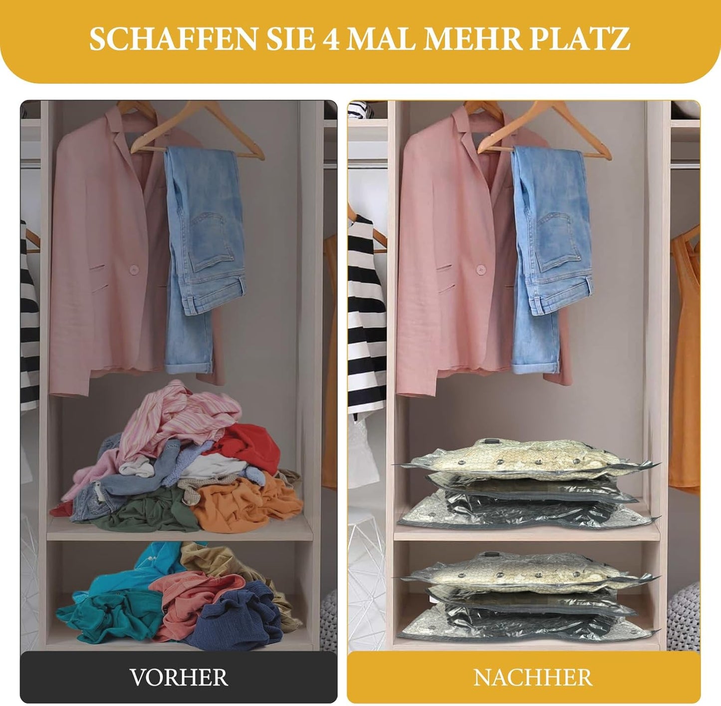Vacuum Bags for Clothes – Travel & Storage Set🧳