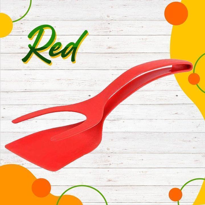 🍳✨ What a great deal! 2-in-1 Kitchen Spatula Tongs – Food Grade Silicone Tips, Non-Stick, Heat Resistant, Long Handle ✨