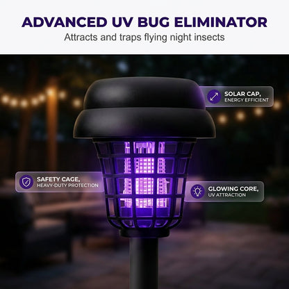🔥Last Day 50% OFF ✨Solar Mosquito Zapper Light | 0 Electricity Bill | Pets & Kids Safe