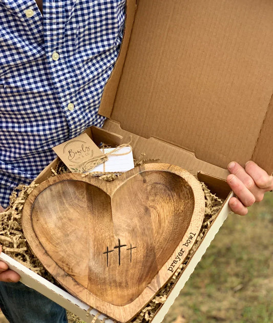 New Heart Prayer Bowl Modern Cross religious gifts