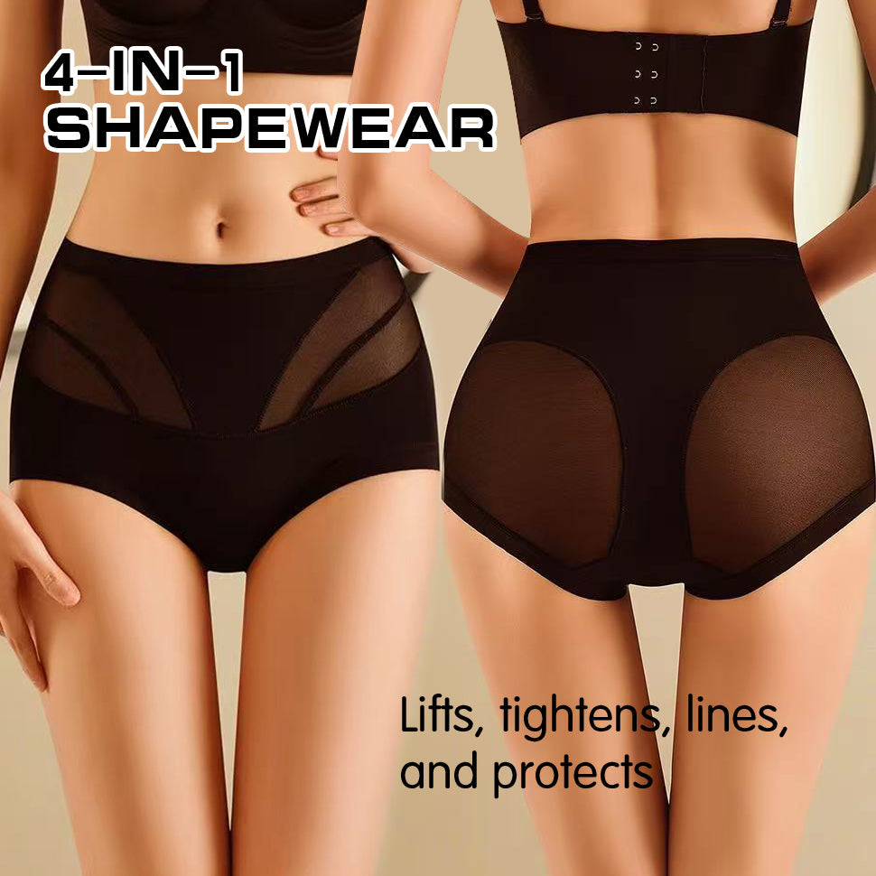 🌸Buy 3 Get 3 Free🌸-4-in-1 🔥High-Waist Breathable Shaping Panties