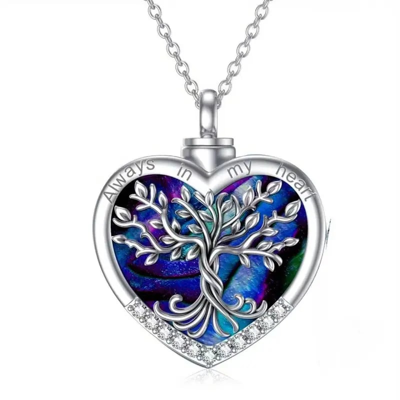 🌳❤️Heart Tree of Life Cremation Memorial Pendant | symbolizing the eternal continuity of life and love.