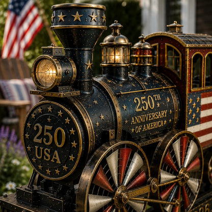 🚂🔥Limited time 55% OFF🔥🚂USA 250 “Liberty Express” Train Garden Wind Spinner -✈️ (Free Delivery Fee)