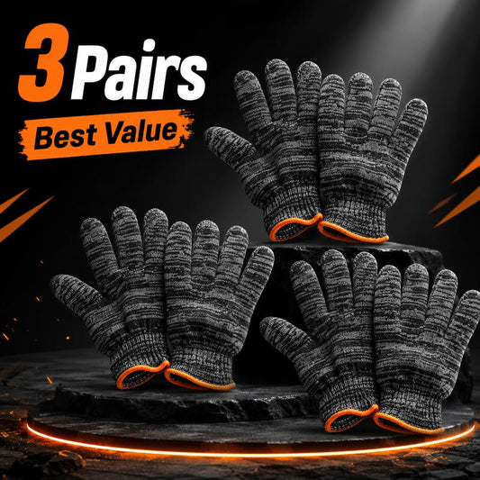 10-Gauge Knitted Durable Protective Work Gloves