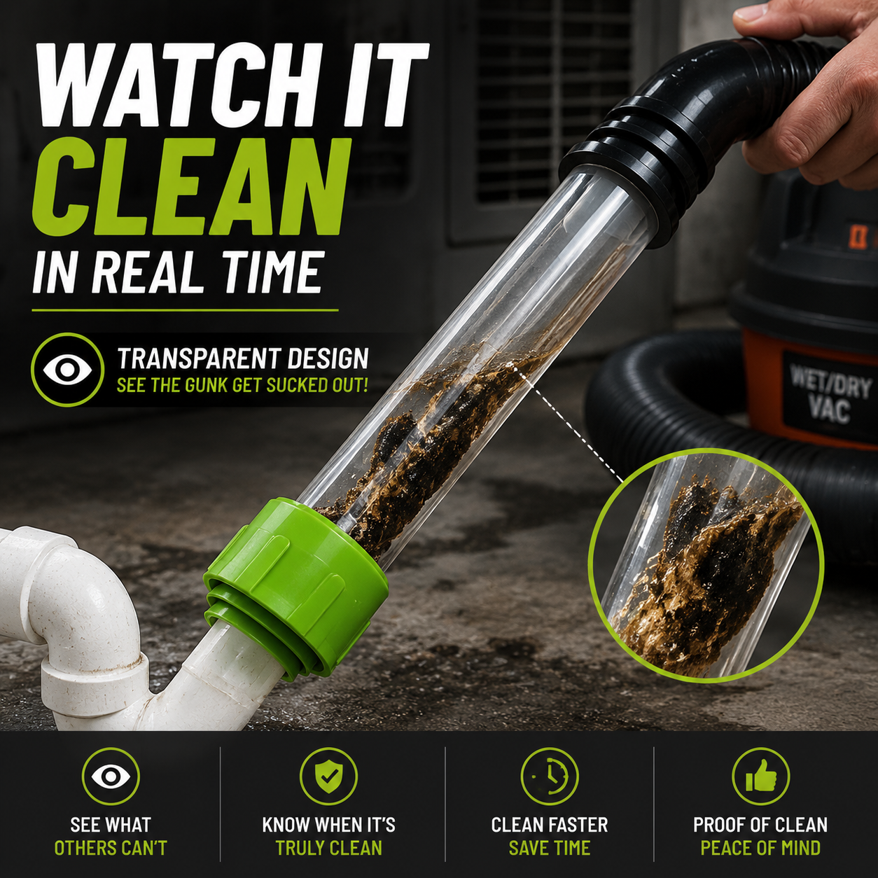🚨Clear Your AC Drain in Minutes — No Plumber Needed