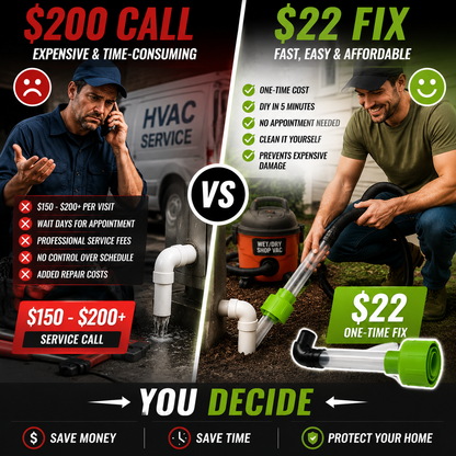 🚨Clear Your AC Drain in Minutes — No Plumber Needed