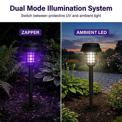 🔥Last Day 50% OFF ✨Solar Mosquito Zapper Light | 0 Electricity Bill | Pets & Kids Safe