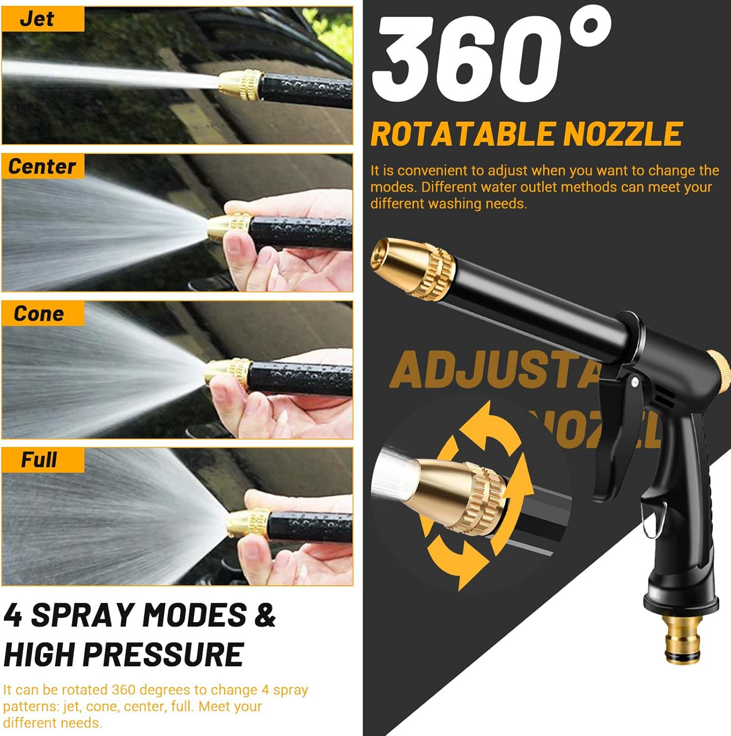 💦Last Day 50% OFF💦Powerful High-Pressure Home Car Wash & Garden Sprayer