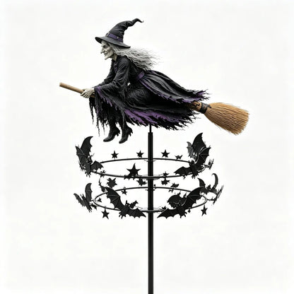 🔥50% OFF TODAY🔥 Enchanted Witch Garden Wind Spinner 🧙‍♀️🎃 Outdoor Halloween Yard Decor for Patio, Porch & Garden