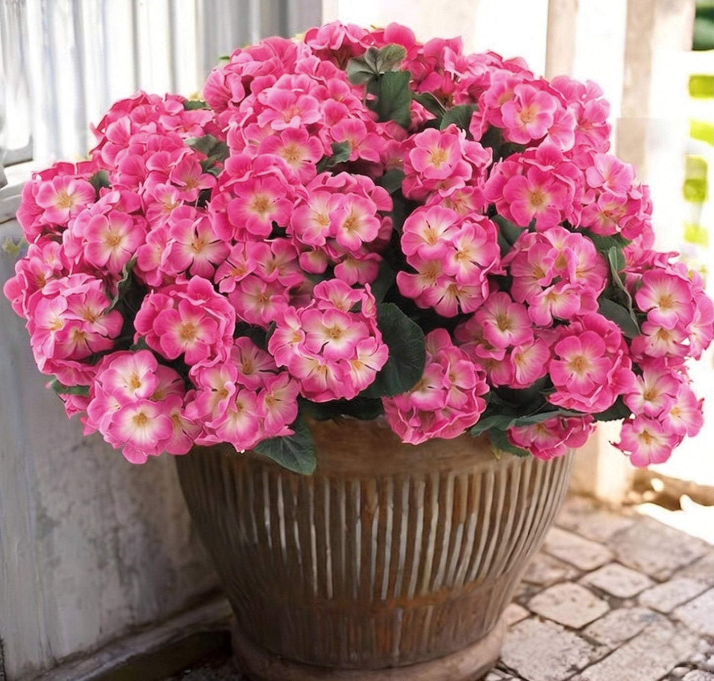 🌸 LAST DAY 50%OFF🌸 Bundles Artificial Geranium Flowers For Outdoors Geranium Flowers Outdoor Artificial Flowers UV Resistant Garden Plants Faux Flowers For Home Kitchen Table Centerpieces Patio Decor