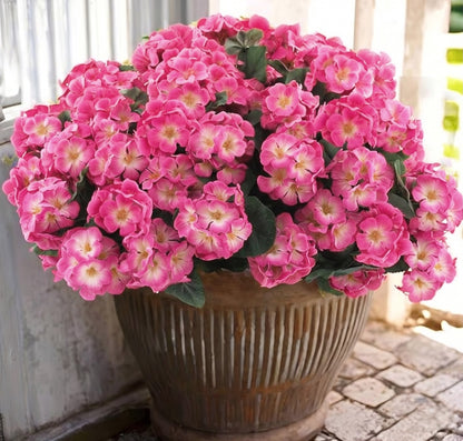 🌸 LAST DAY 50%OFF🌸 Bundles Artificial Geranium Flowers For Outdoors Geranium Flowers Outdoor Artificial Flowers UV Resistant Garden Plants Faux Flowers For Home Kitchen Table Centerpieces Patio Decor