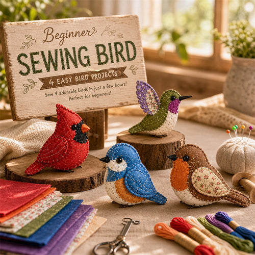 Stitch Your Own Whimsical World! 🐦🍄 Collect All 16 Adorable Plushies & Save Big! ✨