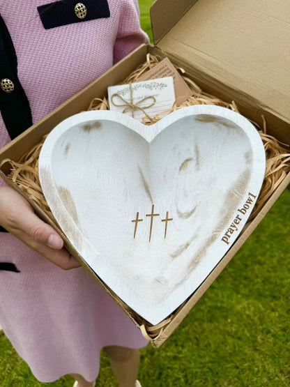 New Heart Prayer Bowl Modern Cross religious gifts