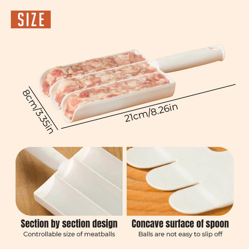 🔥49% OFF! Triple Meatball Maker – Shape 4 Perfect Meatballs at Once for Pasta, Soup & Hot Pot