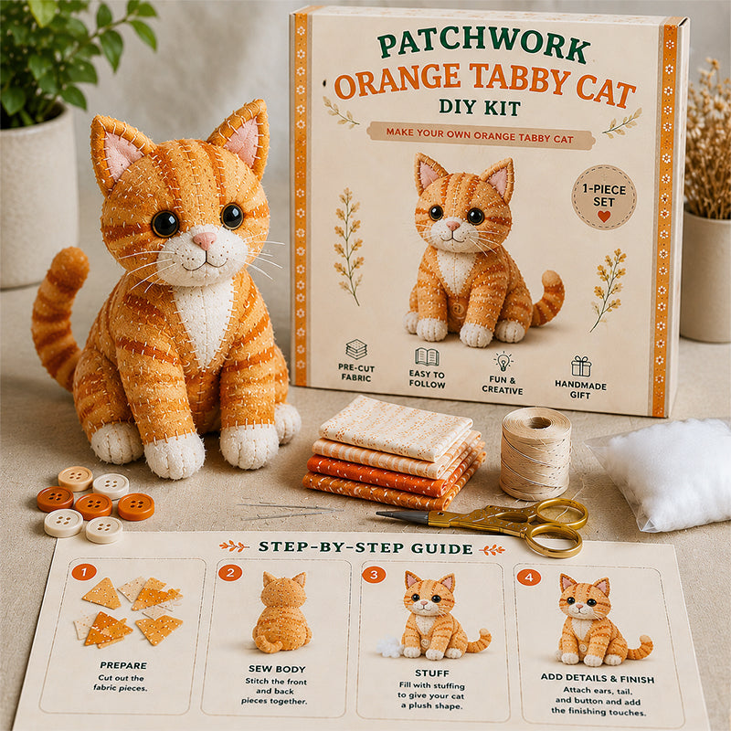 🧵DIY Patchwork Gnome Kit – Create Your Own Adorable Gnome 🧙‍♂️