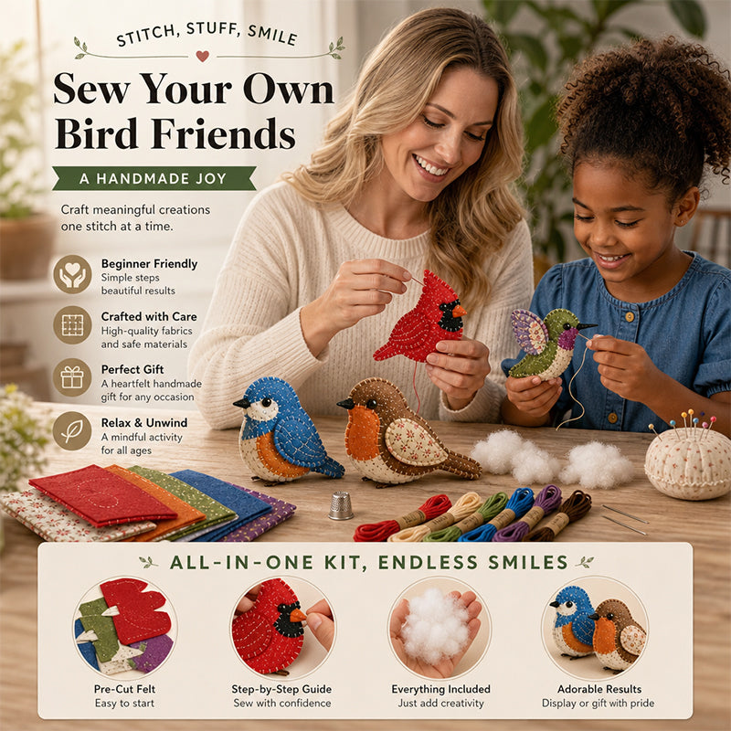 Stitch Your Own Whimsical World! 🐦🍄 Collect All 16 Adorable Plushies & Save Big! ✨