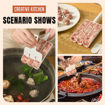🔥49% OFF! Triple Meatball Maker – Shape 4 Perfect Meatballs at Once for Pasta, Soup & Hot Pot