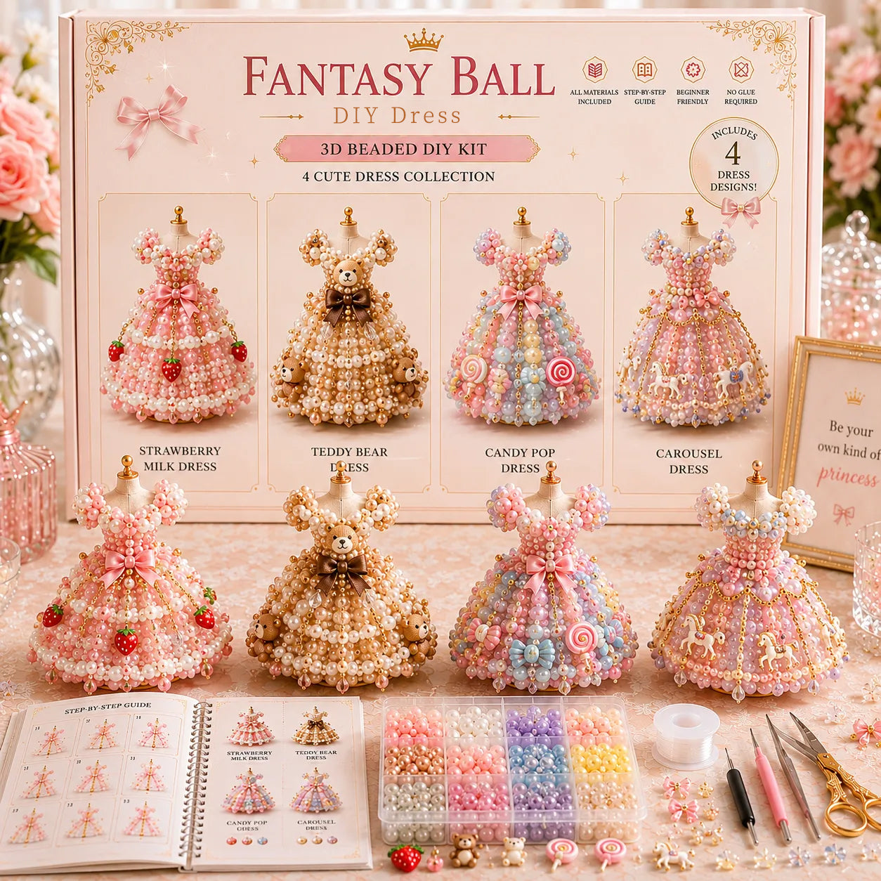 🌸 3D Beaded DIY Collection