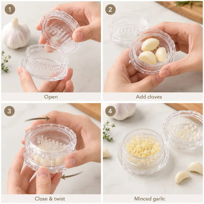🔥Last Day 50% OFF🧄Manual Garlic Twister & Masher – Crush Garlic in Seconds, No Mess Required