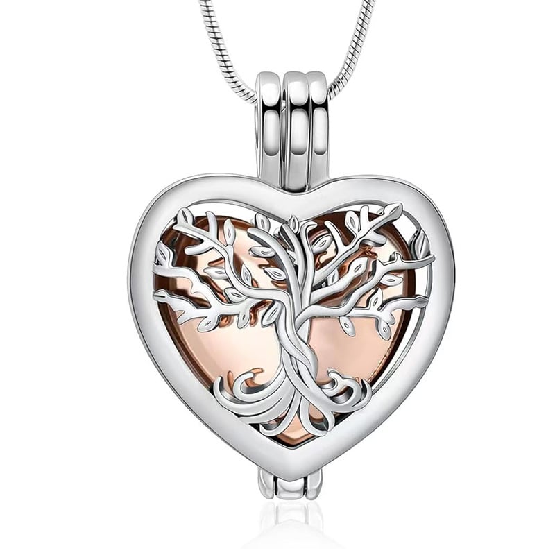 🌳❤️Heart Tree of Life Cremation Memorial Pendant | symbolizing the eternal continuity of life and love.