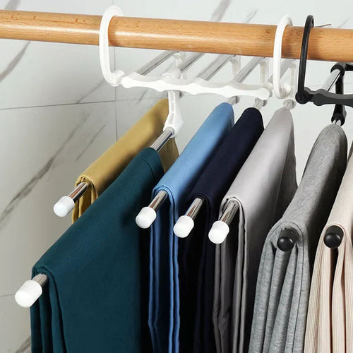 5 in 1 Multipurpose Stainless Steel Clothes Hanger Organizer