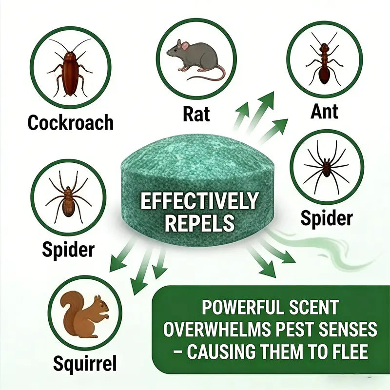 🐀 50% OFF NOW!⚡🟢Natural Peppermint Rodent Repellent Tablets