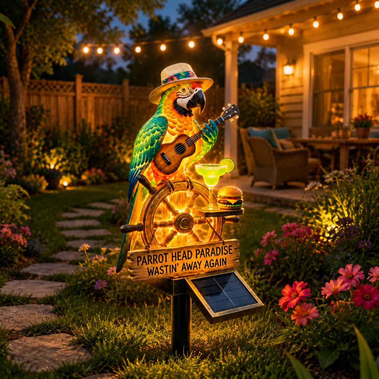 🔥Last Day 49% OFF🔥 - 🌴 Solar-Powered Parrot Garden Light – “Wastin' Away Again”