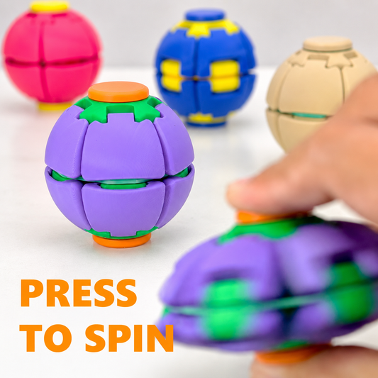 ⚽ Press-to-Spin Stress Relief Fidget Ball