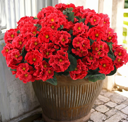🌸 LAST DAY 50%OFF🌸 Bundles Artificial Geranium Flowers For Outdoors Geranium Flowers Outdoor Artificial Flowers UV Resistant Garden Plants Faux Flowers For Home Kitchen Table Centerpieces Patio Decor