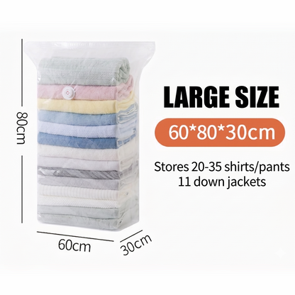 No-Pump Large Vacuum Storage Compression Bags