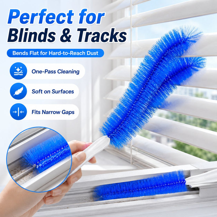 🔥Bendable Microfiber Head,Reusable Dust Remover