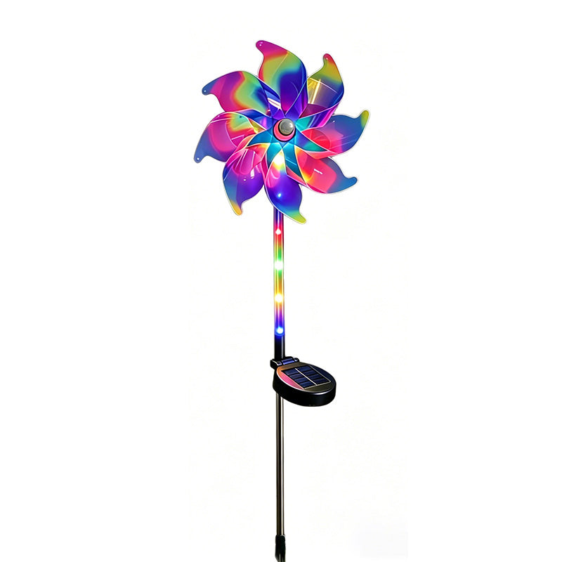 🔥Summer Hot Sale 50% OFF✨Extra-large size Solar Powered Rainbow Pinwheel Garden Light