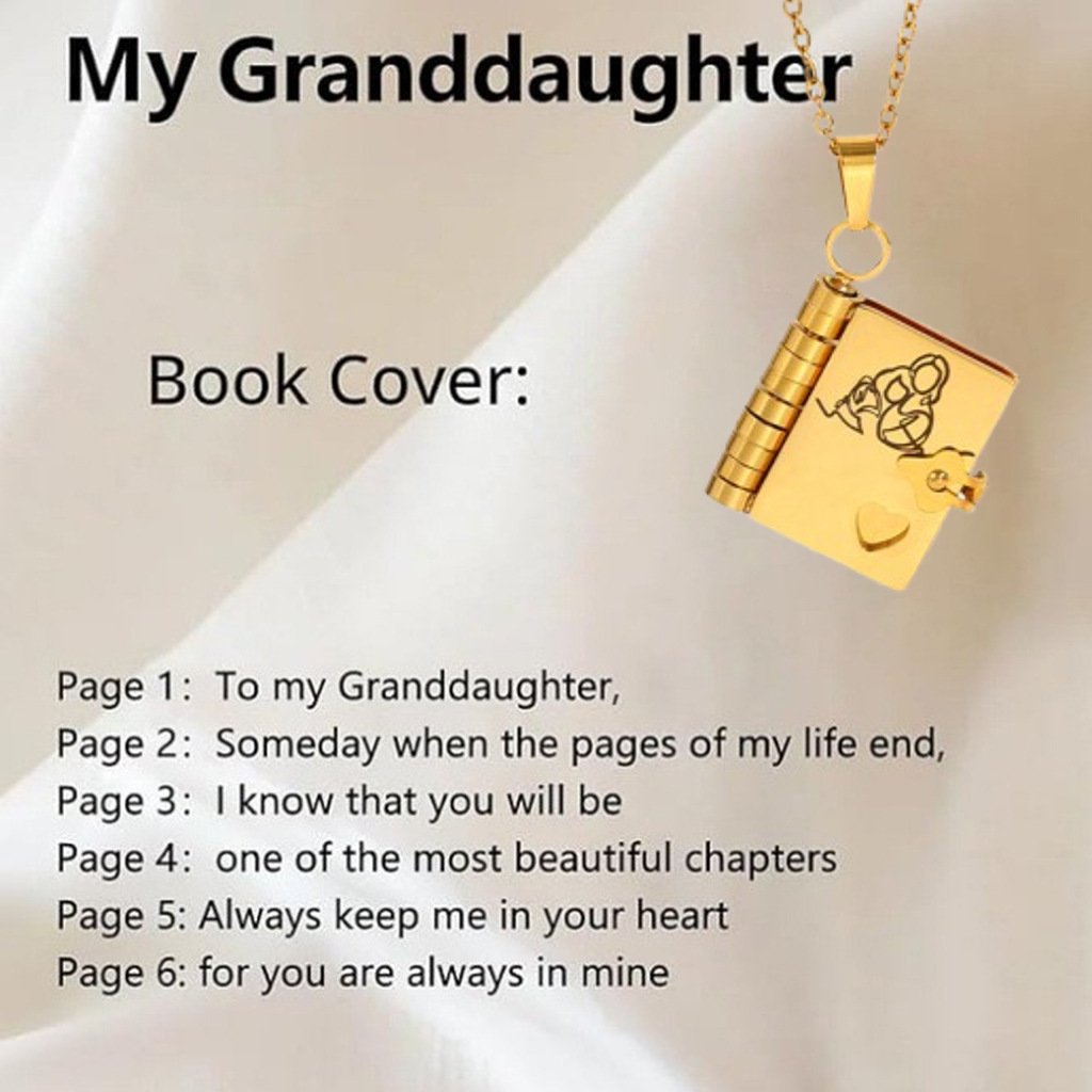 For Granddaughter and daughter - The Most Beautiful Chapter Book Necklace