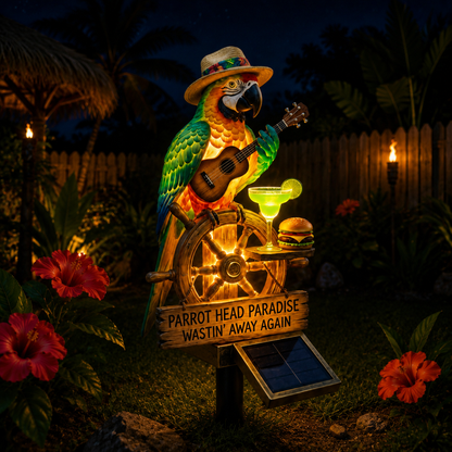 🔥Last Day 49% OFF🔥 - 🌴 Solar-Powered Parrot Garden Light – “Wastin' Away Again”