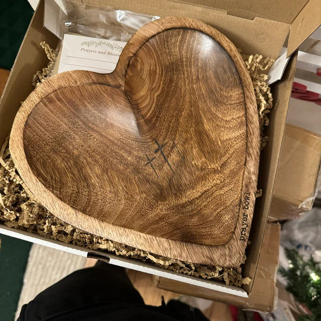 New Heart Prayer Bowl Modern Cross religious gifts
