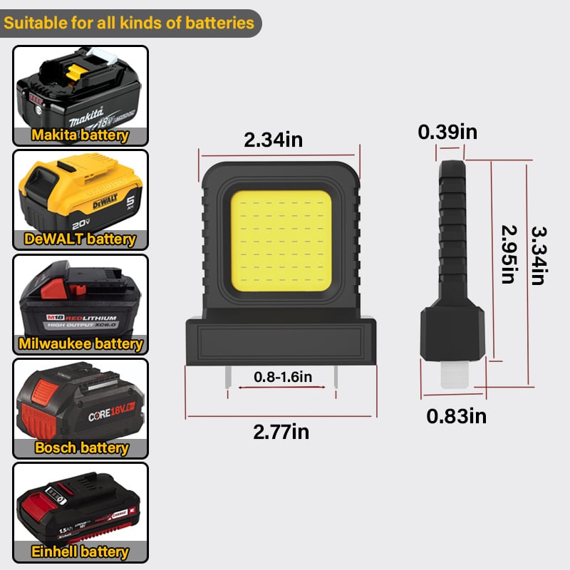 🏆45K+ SOLD🔥High brightness floodlight - for all power tool batteries
