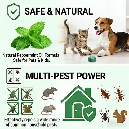 🐀 50% OFF NOW!⚡🟢Natural Peppermint Rodent Repellent Tablets