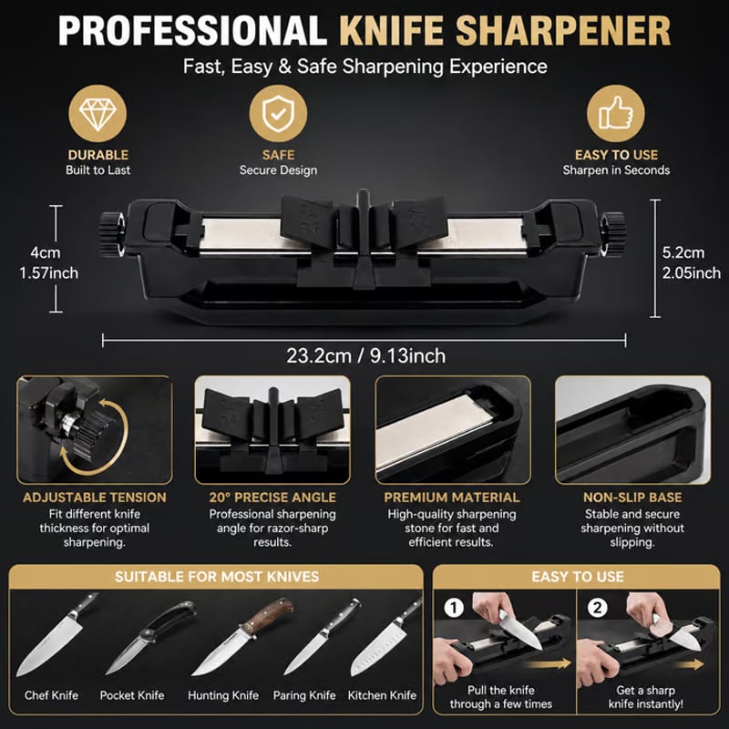 🔥LAST DAY 49% OFF - 🛠️🔪Venture Portable Knife Sharpener