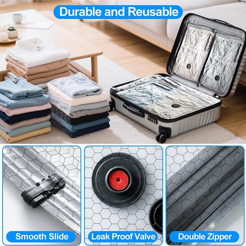 🎁Last day 49% OFF - Cordless Travel Vacuum Storage Compression Bag Set