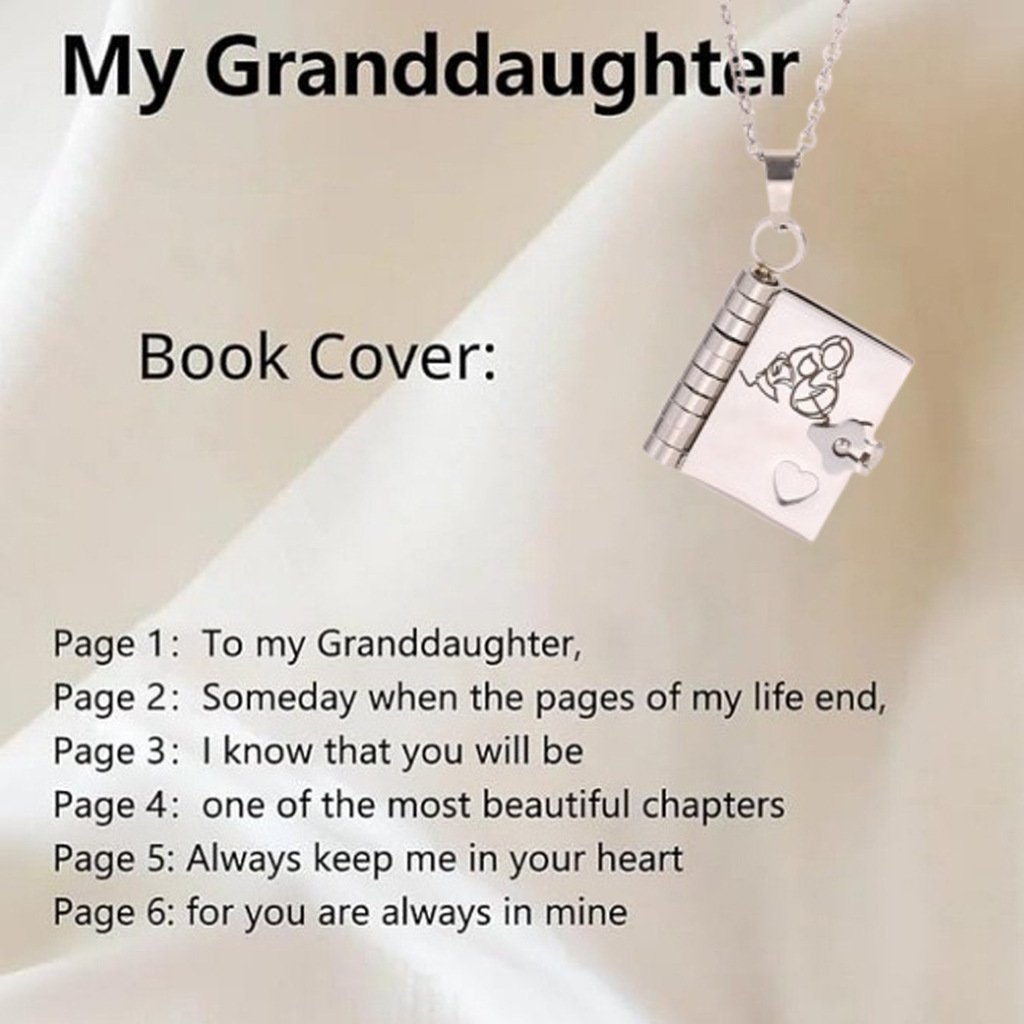 For Granddaughter and daughter - The Most Beautiful Chapter Book Necklace