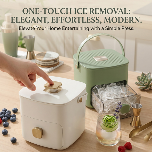 🥳2026 HOT SALE🥳💞50K+ SOLD!🧊Portable Ice Maker with Lid and Storage Box (48 cubes)