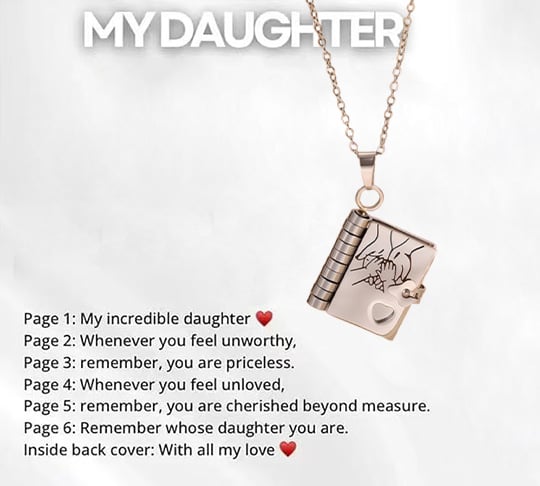 For Granddaughter and daughter - The Most Beautiful Chapter Book Necklace