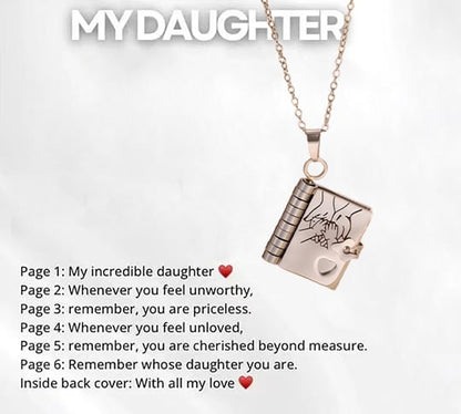 For Granddaughter and daughter - The Most Beautiful Chapter Book Necklace