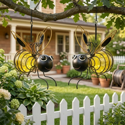 🐝Outdoor Hanging Solar Bee Light - Perfect Gift For Plant Lovers Moms Or Literally Anyone Who Smiles❤️