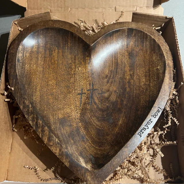New Heart Prayer Bowl Modern Cross religious gifts