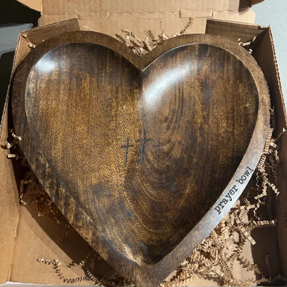 New Heart Prayer Bowl Modern Cross religious gifts