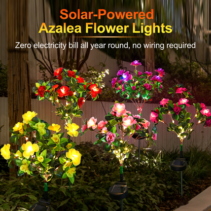 🔥Last Day 70% OFF-LED Solar Flower Lights Rhododendron Outdoor Simulated Flower Lamp
