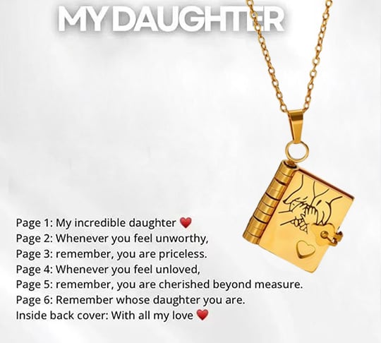 For Granddaughter and daughter - The Most Beautiful Chapter Book Necklace