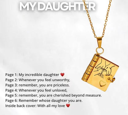For Granddaughter and daughter - The Most Beautiful Chapter Book Necklace